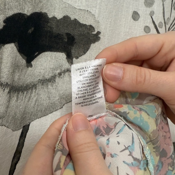 Women’s Frenchi Blouse Set: Pastel Floral and a Black & White Paisley. Size S - Picture 8 of 10